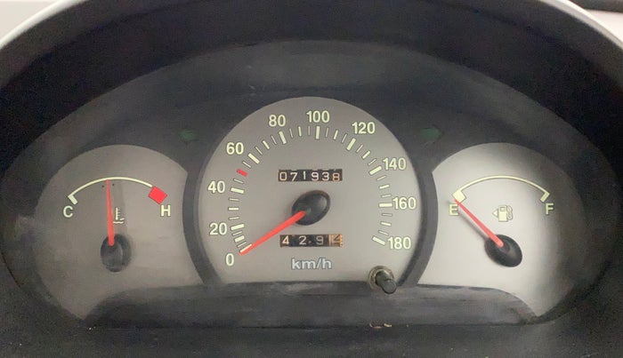 2011 Hyundai Santro Xing GLS, Petrol, Manual, 71,938 km, Odometer Image