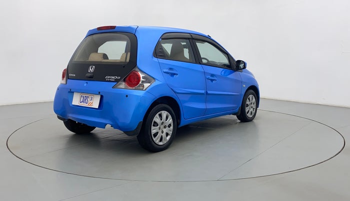 2013 Honda Brio 1.2 S MT I VTEC, Petrol, Manual, 1,07,488 km, Right Back Diagonal (45- Degree) View