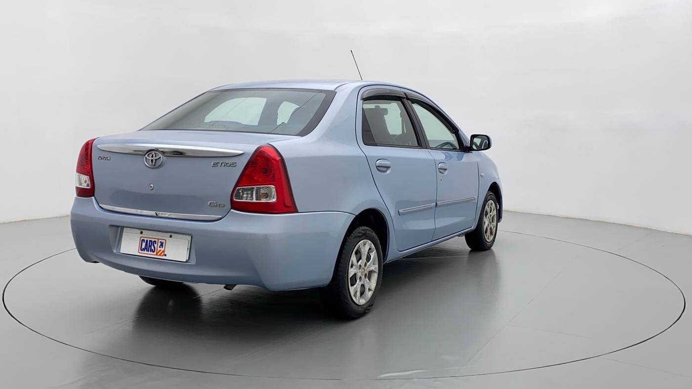 2012 Toyota Etios GD, Diesel, Manual, 62,604 km, Right Back Diagonal