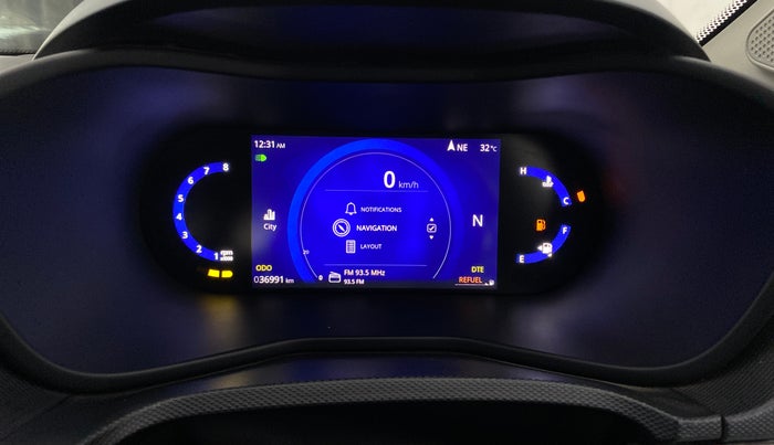 2024 Tata NEXON CREATIVE+ SUNROOF AMT 1.2 PETROL, CNG, Automatic, 36,991 km, Odometer Image