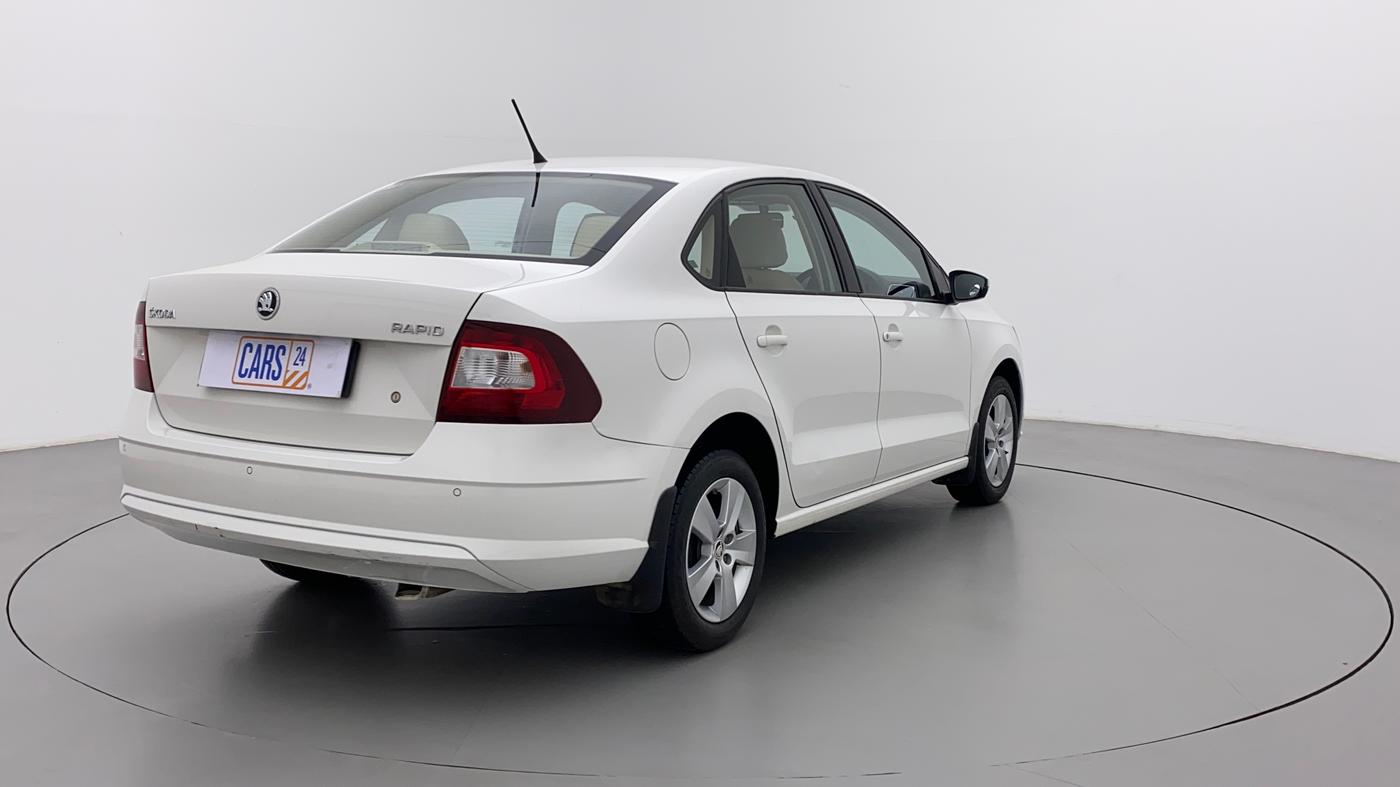 2019 Skoda Rapid AMBITION 1.6 MPI MT, Petrol, Manual, 23,372 km, Right Back Diagonal