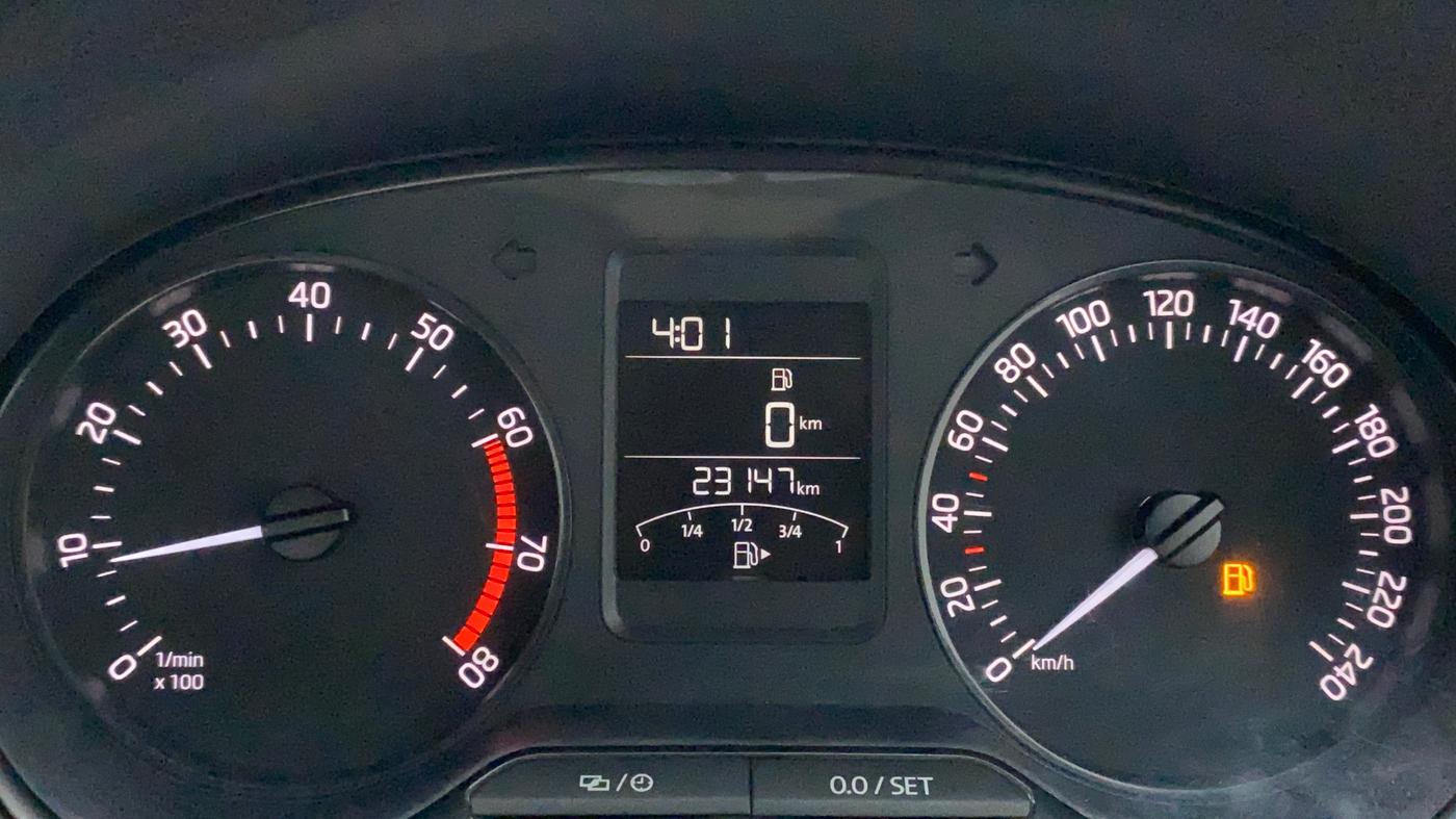 2019 Skoda Rapid AMBITION 1.6 MPI MT, Petrol, Manual, 23,372 km, Odometer Image