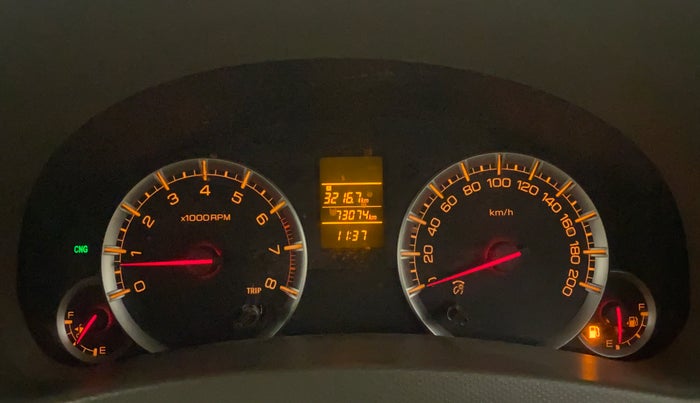 2013 Maruti Ertiga VXI CNG, CNG, Manual, 73,413 km, Odometer Image