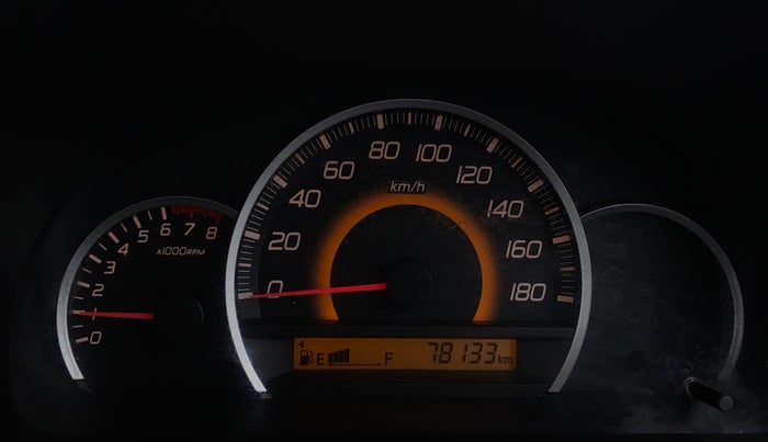 2013 Maruti Wagon R 1.0 VXI, Petrol, Manual, 78,128 km, Odometer Image