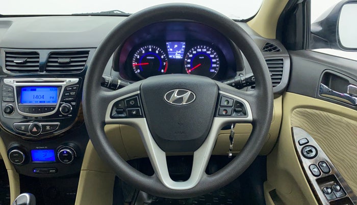 2014 Hyundai Verna FLUIDIC 1.6 VTVT SX AT, Petrol, Automatic, 42,047 km, Steering Wheel Close Up