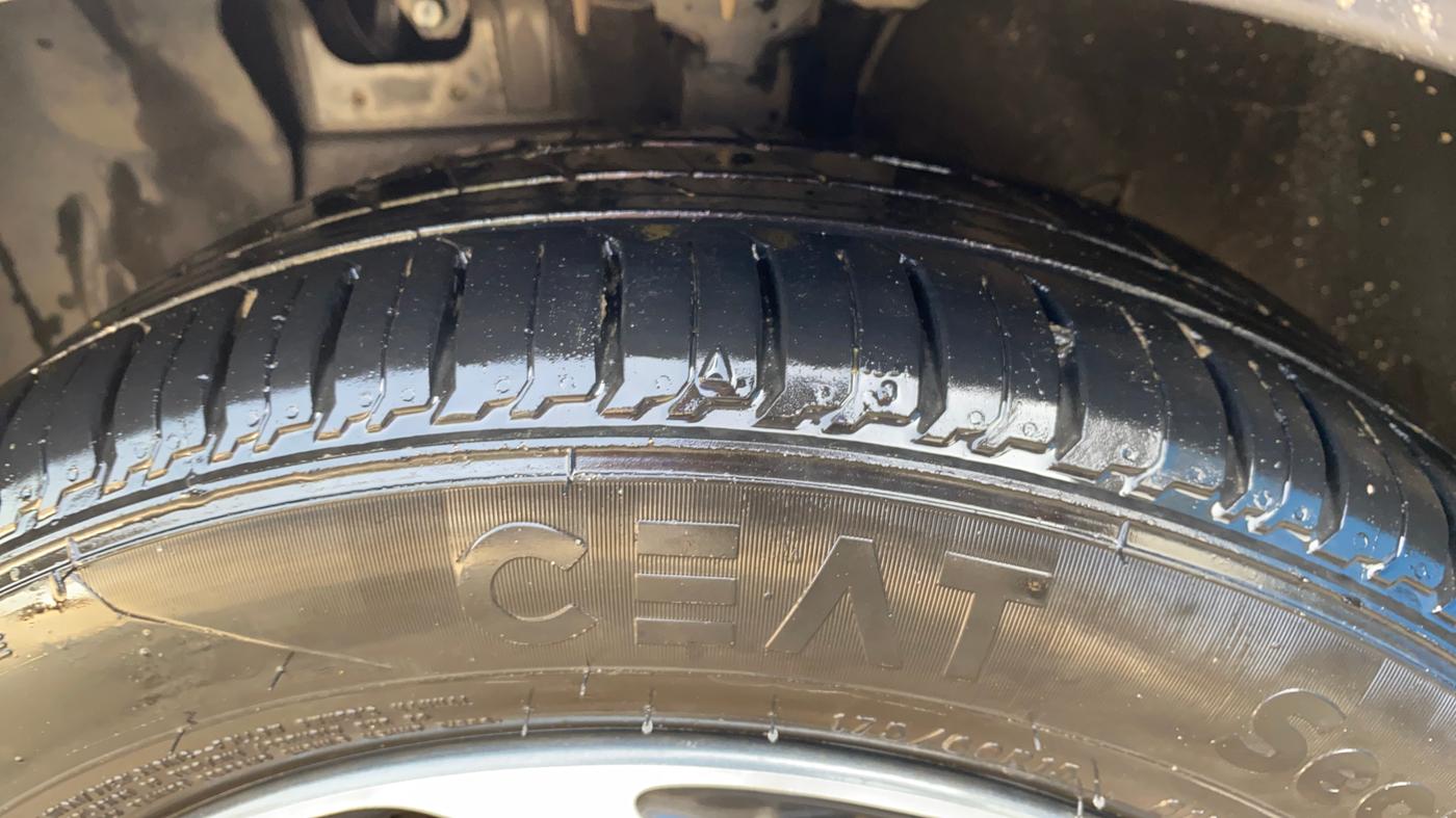 2020 Hyundai AURA SX PLUS 1.2 AMT, Petrol, Automatic, 59,731 km, Left Front Tyre Tread