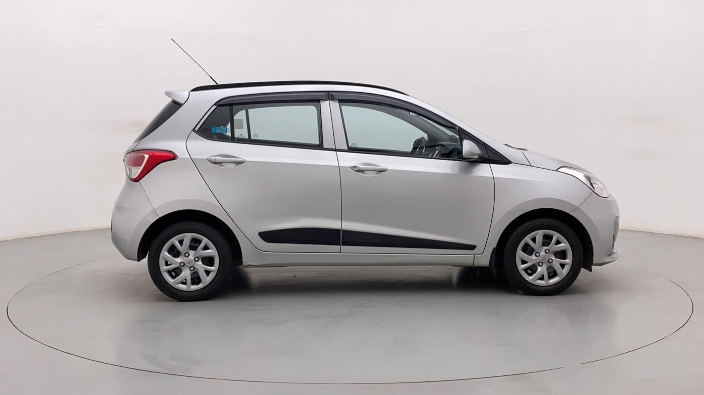 2018 Hyundai Grand i10 SPORTZ 1.2 KAPPA VTVT, Petrol, Manual, 45,554 km, Right Side View