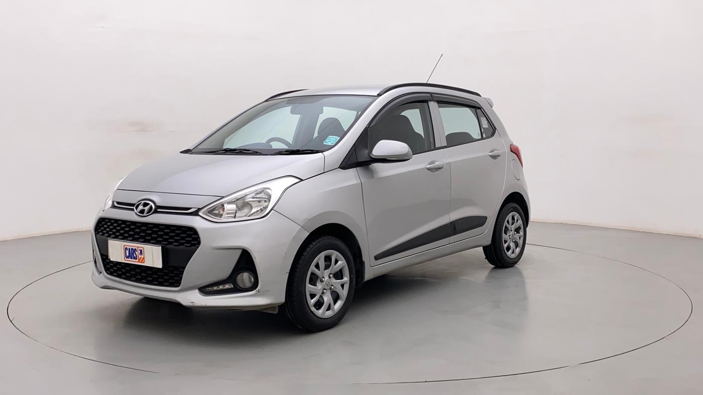 2018 Hyundai Grand i10 SPORTZ 1.2 KAPPA VTVT, Petrol, Manual, 45,554 km, Left Front Diagonal