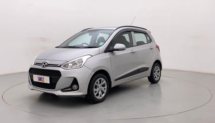 2018 Hyundai Grand i10 SPORTZ 1.2 KAPPA VTVT, Petrol, Manual, 45,554 km, Left Front Diagonal