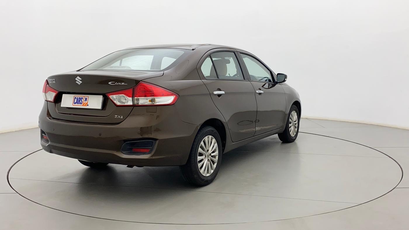 2015 Maruti Ciaz ZXI, Petrol, Manual, 75,078 km, Right Back Diagonal