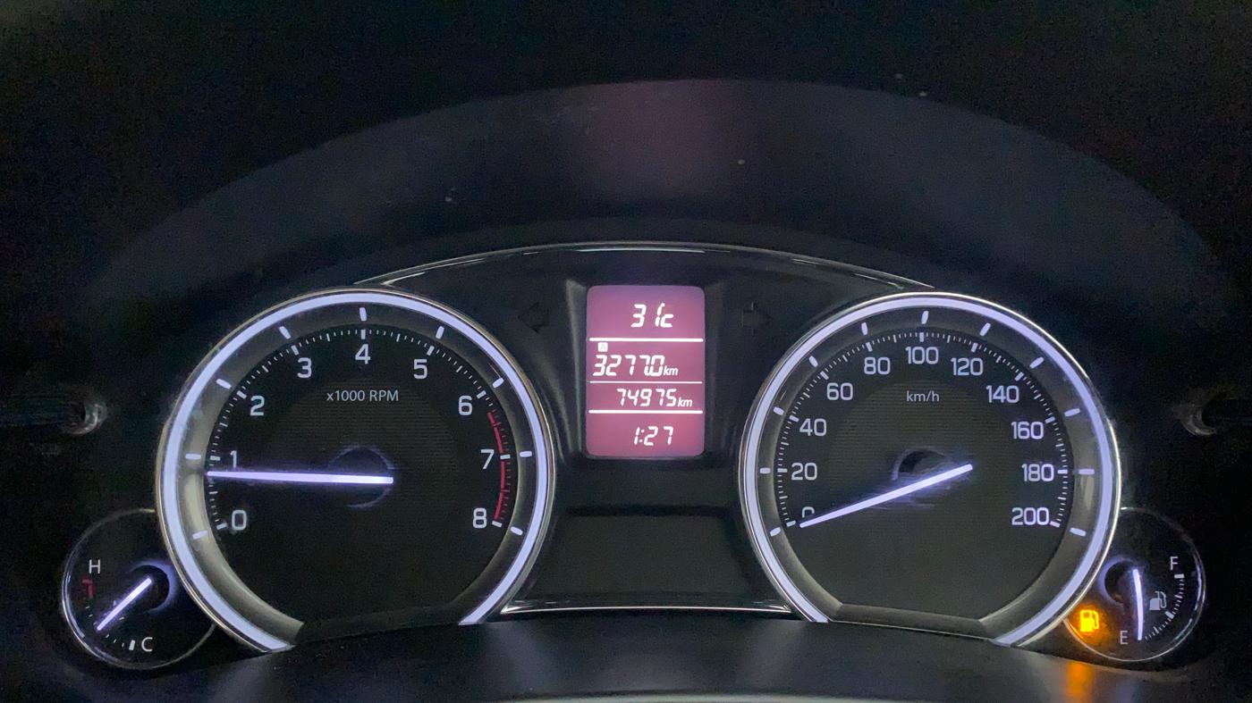 2015 Maruti Ciaz ZXI, Petrol, Manual, 75,078 km, Odometer Image