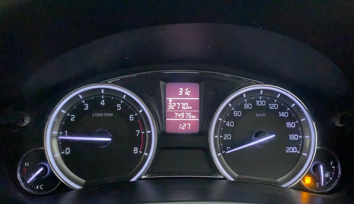 2015 Maruti Ciaz ZXI, Petrol, Manual, 75,078 km, Odometer Image