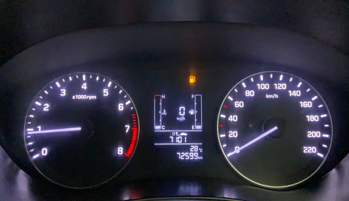 2017 Hyundai Elite i20 SPORTZ 1.2, Petrol, Manual, 72,597 km, Odometer Image