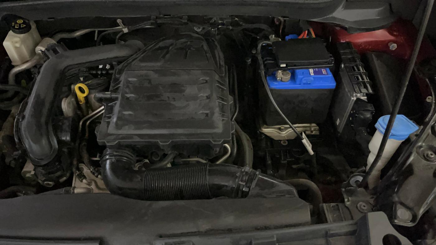 2022 Volkswagen TAIGUN HIGHLINE 1.0 TSI AT, Petrol, Automatic, 17,892 km, Engine View - Left
