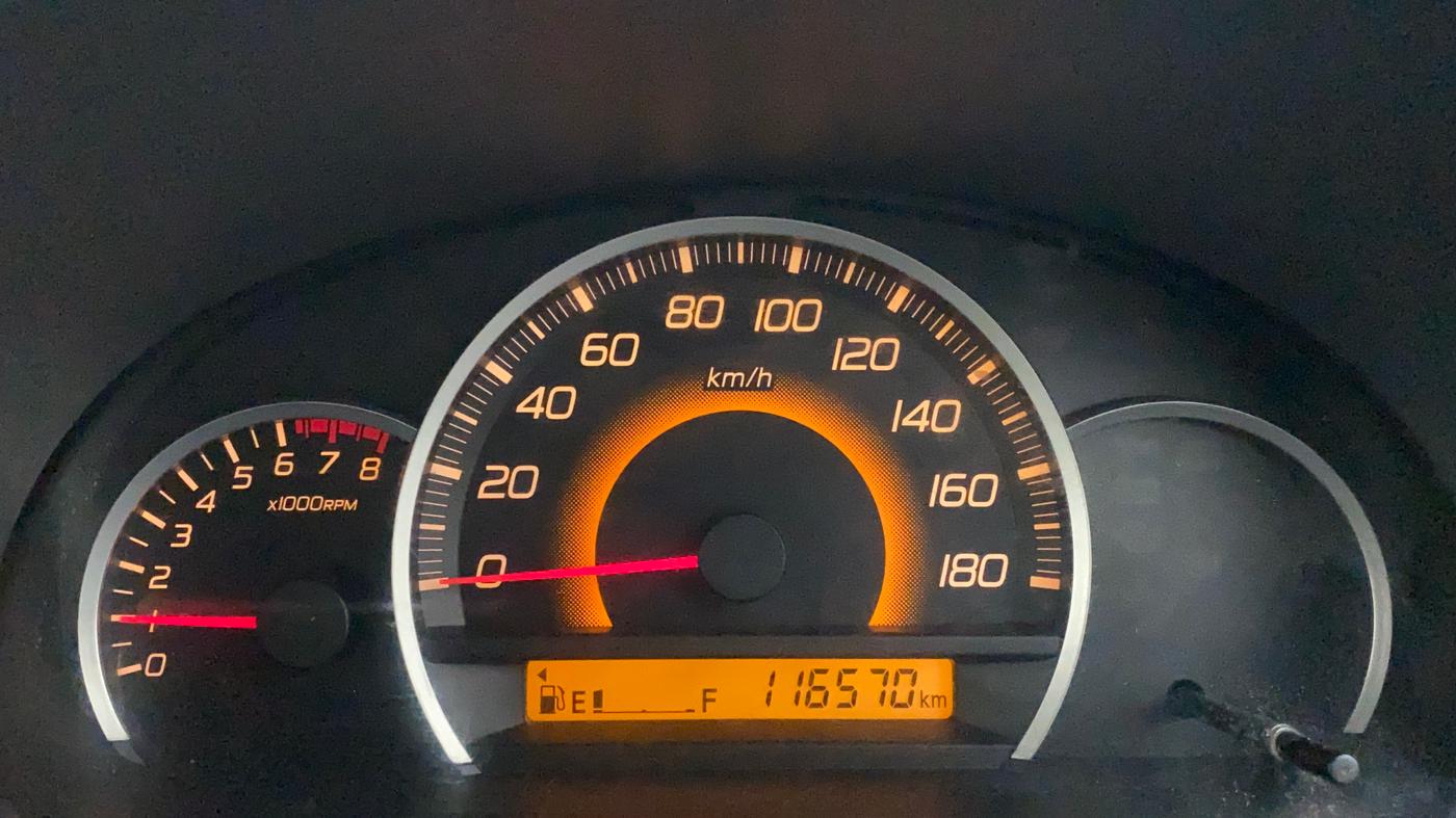 2011 Maruti Wagon R 1.0 VXI, Petrol, Manual, 1,16,570 km, Odometer Image