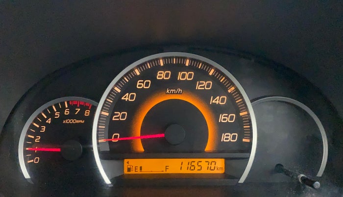 2011 Maruti Wagon R 1.0 VXI, Petrol, Manual, 1,16,570 km, Odometer Image