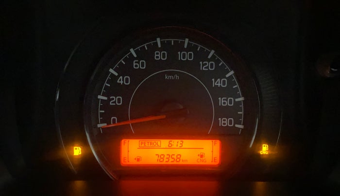 2019 Maruti New Wagon-R LXI CNG 1.0, CNG, Manual, 78,357 km, Odometer Image