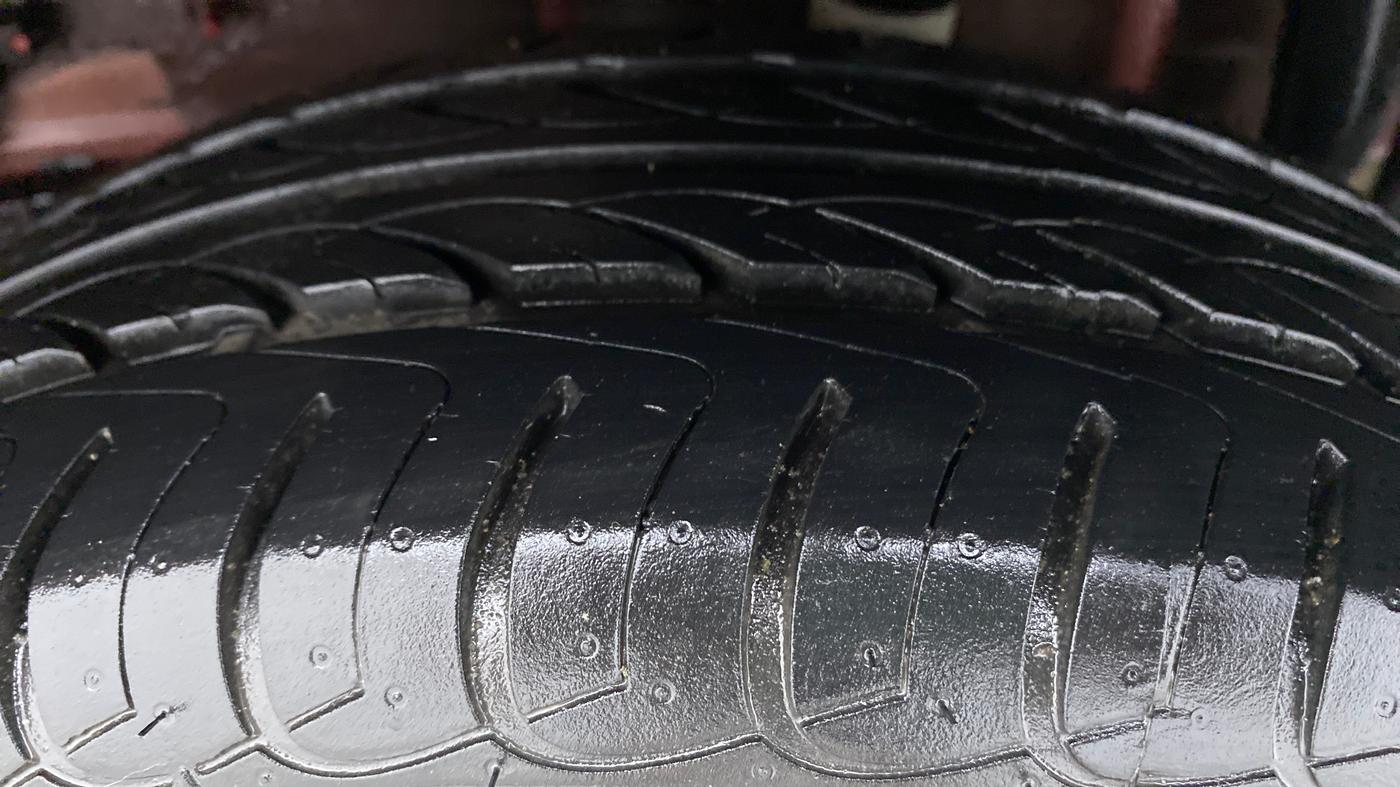 2019 Tata Tiago XTA 1.2 PETROL, Petrol, Automatic, 7,727 km, Left Rear Tyre Tread