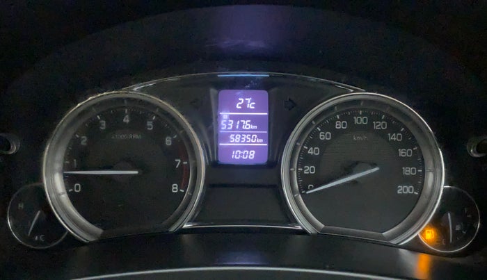 2017 Maruti Ciaz DELTA 1.4 MT PETROL, Petrol, Manual, 58,349 km, Odometer Image