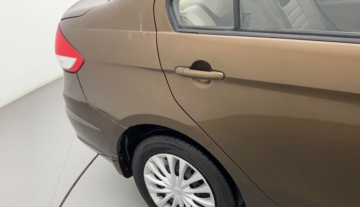 2017 Maruti Ciaz DELTA 1.4 MT PETROL, Petrol, Manual, 58,349 km, Right quarter panel - Paint has minor damage