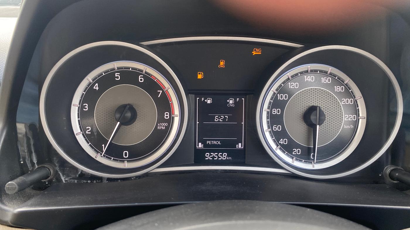 2022 Maruti Dzire VXI CNG, CNG, Manual, 92,558 km, Odometer Image