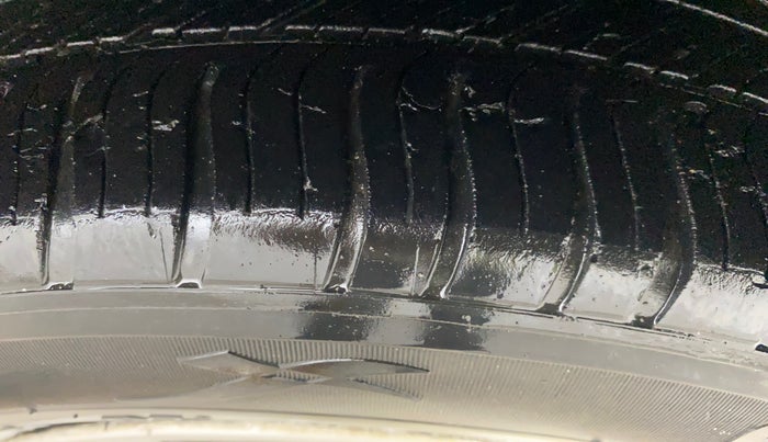 2013 Nissan Micra XV CVT, Petrol, Automatic, 1,07,997 km, Left Rear Tyre Tread