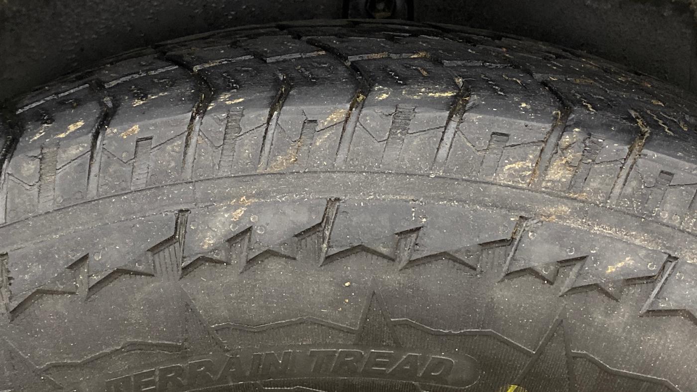 2023 Mahindra Thar LX P 2WD AT HT, Petrol, Automatic, 87,924 km, Right Rear Tyre Tread