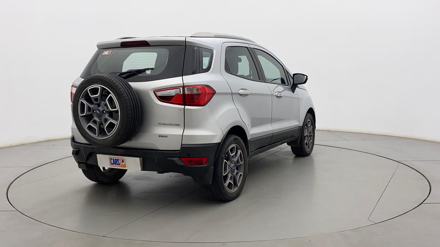 2017 Ford Ecosport TITANIUM+ 1.5L DIESEL, Diesel, Manual, 1,05,390 km, Right Back Diagonal