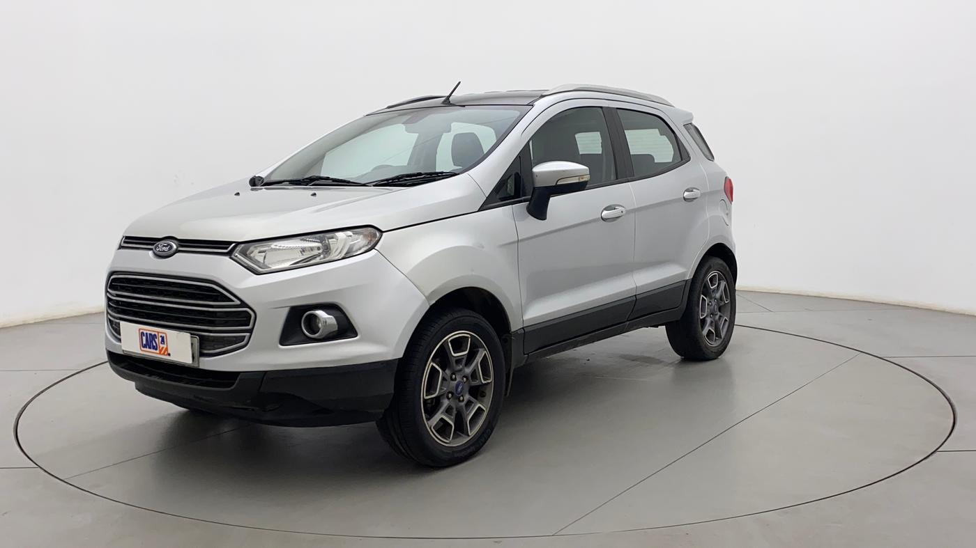 2017 Ford Ecosport TITANIUM+ 1.5L DIESEL, Diesel, Manual, 1,05,390 km, Left Front Diagonal