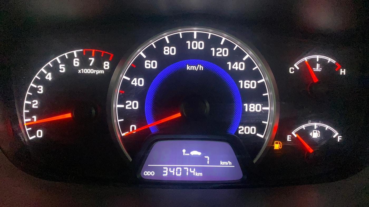 2018 Hyundai Grand i10 SPORTZ 1.2 KAPPA VTVT, Petrol, Manual, 34,083 km, Odometer Image