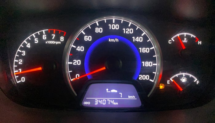 2018 Hyundai Grand i10 SPORTZ 1.2 KAPPA VTVT, Petrol, Manual, 34,068 km, Odometer Image