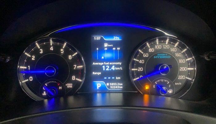 2018 Maruti Ciaz ALPHA  AT 1.5 SHVS PETROL, Petrol, Automatic, 52,276 km, Odometer Image