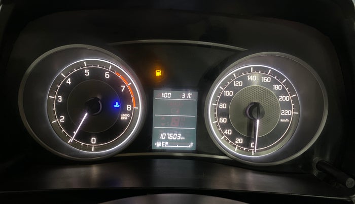 2017 Maruti Dzire ZXI, Petrol, Manual, 1,07,601 km, Odometer Image