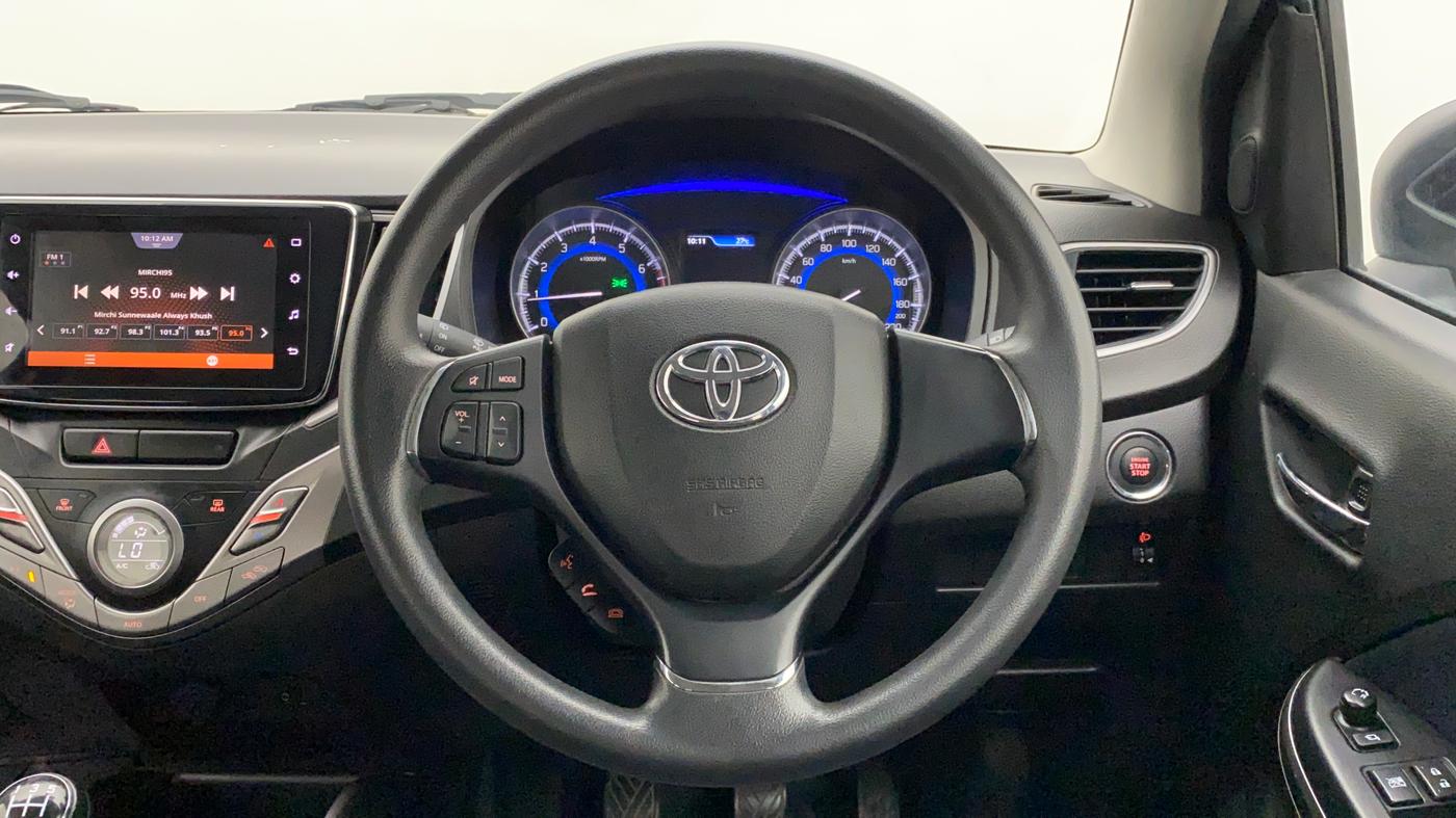 2021 Toyota Glanza G, Petrol, Manual, 25,226 km, Steering Wheel Close Up