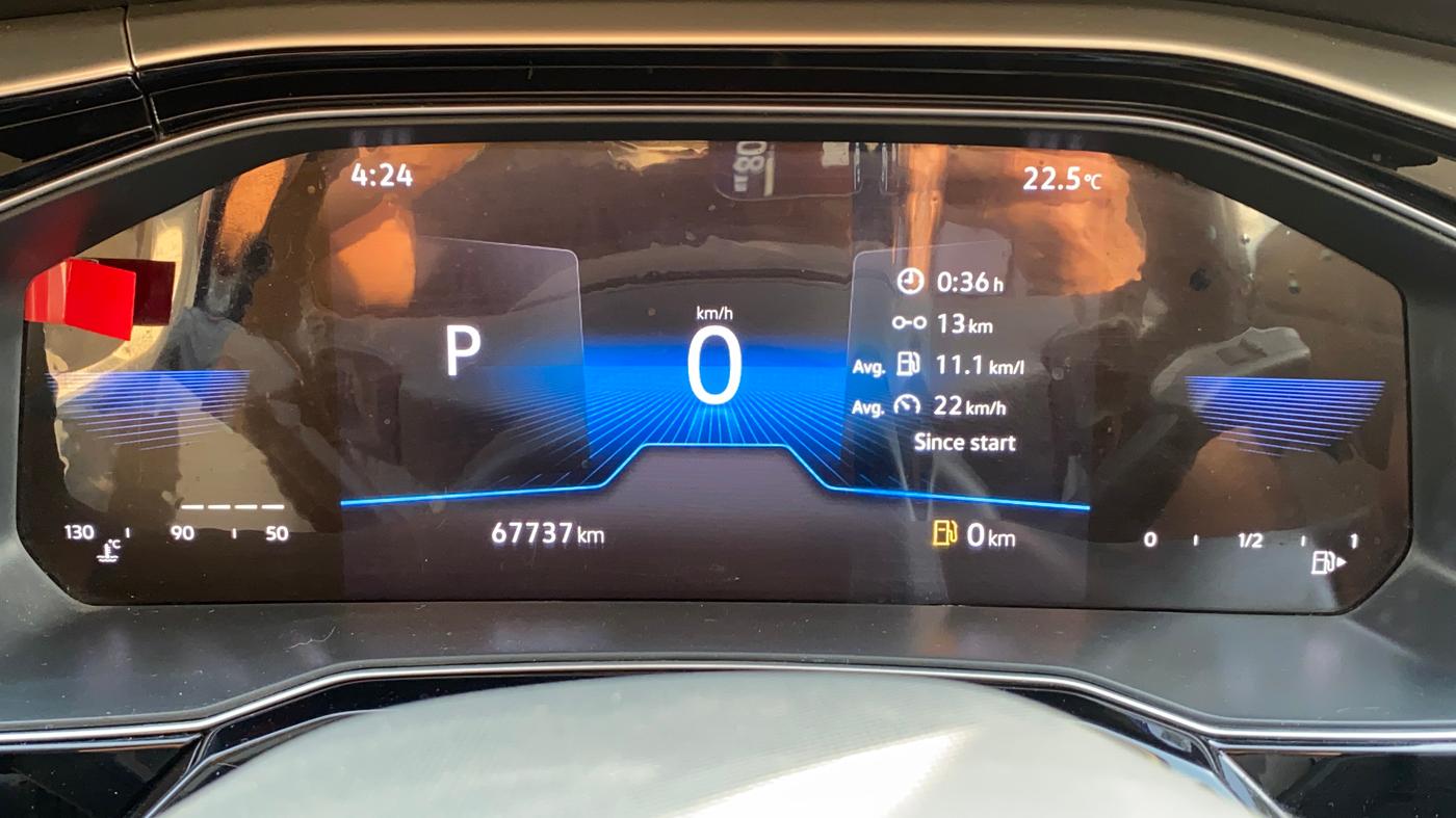 2022 Volkswagen VIRTUS TOPLINE TSI 1.0 AT, Petrol, Automatic, 67,723 km, Odometer Image