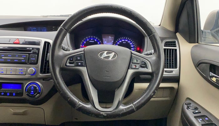 2012 Hyundai i20 ASTA 1.2, Petrol, Manual, 1,13,333 km, Steering Wheel Close Up