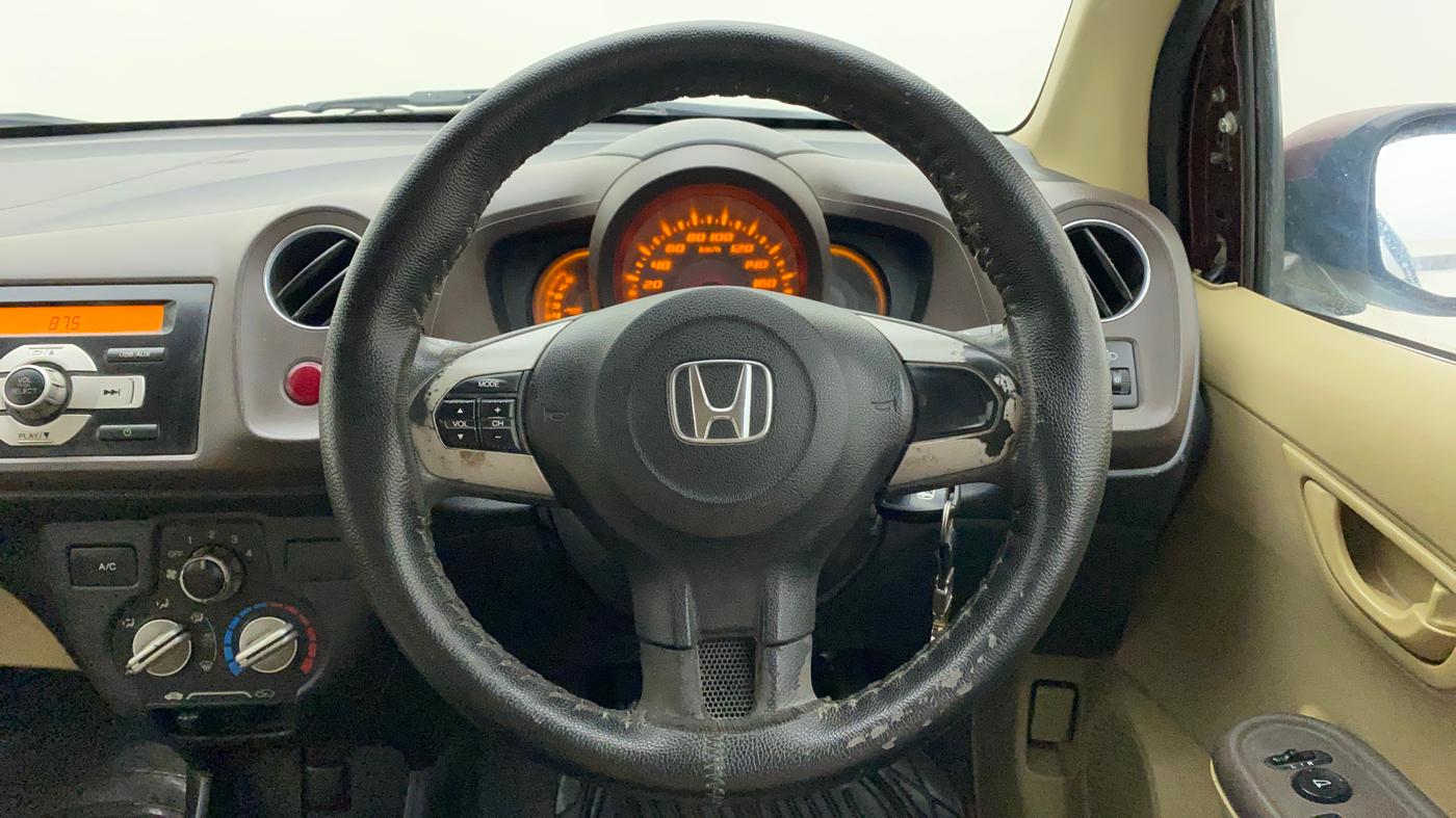 2013 Honda Amaze 1.2L I-VTEC S, Petrol, Manual, 81,638 km, Steering Wheel Close Up