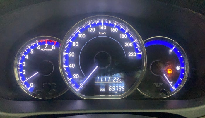 2020 Toyota YARIS J MT, CNG, Manual, 69,734 km, Odometer Image