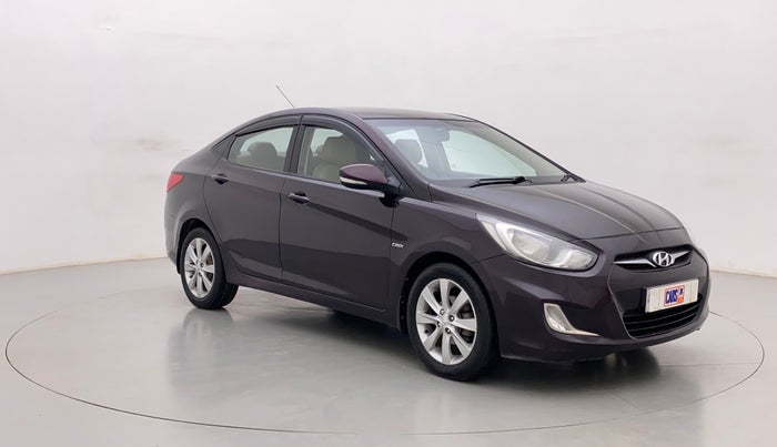 2013 Hyundai Verna FLUIDIC 1.6 CRDI SX, Diesel, Manual, 82,369 km, Right Front Diagonal