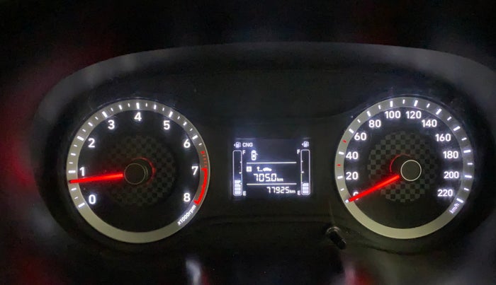 2022 Hyundai AURA S 1.2 CNG, CNG, Manual, 77,888 km, Odometer Image