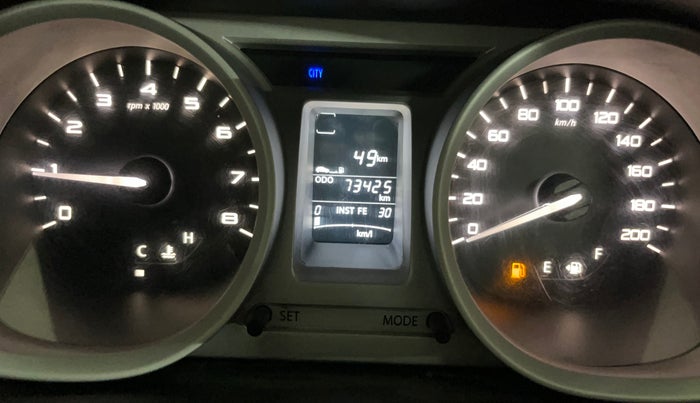 2016 Tata Tiago XZ PETROL, Petrol, Manual, 73,420 km, Odometer Image