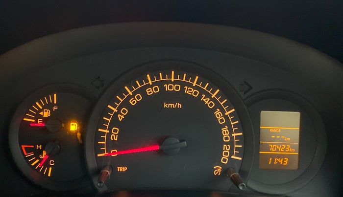 2012 Maruti Swift LXI, Petrol, Manual, 70,423 km, Odometer Image