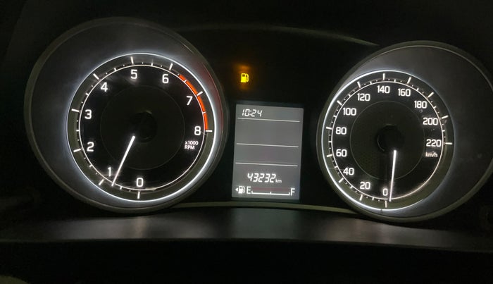 2018 Maruti Dzire VXI, Petrol, Manual, 43,215 km, Odometer Image