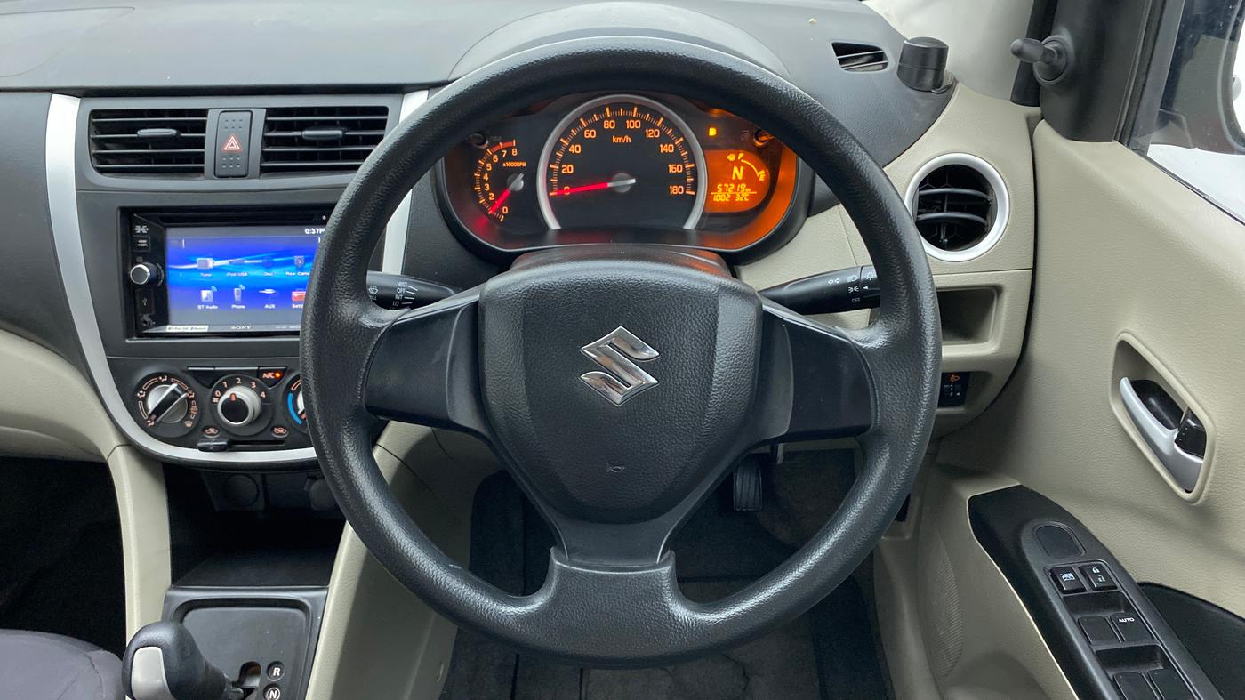 2015 Maruti Celerio VXI AMT, Petrol, Automatic, 57,451 km, Steering Wheel Close Up