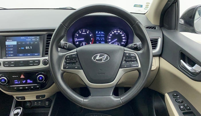 2017 Hyundai Verna 1.6 VTVT SX (O) AT, Petrol, Automatic, 12,585 km, Steering Wheel Close Up