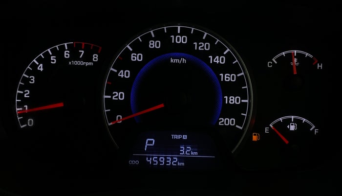 2017 Hyundai Grand i10 SPORTZ (O) AT 1.2 KAPPA VTVT, Petrol, Automatic, 45,928 km, Odometer Image