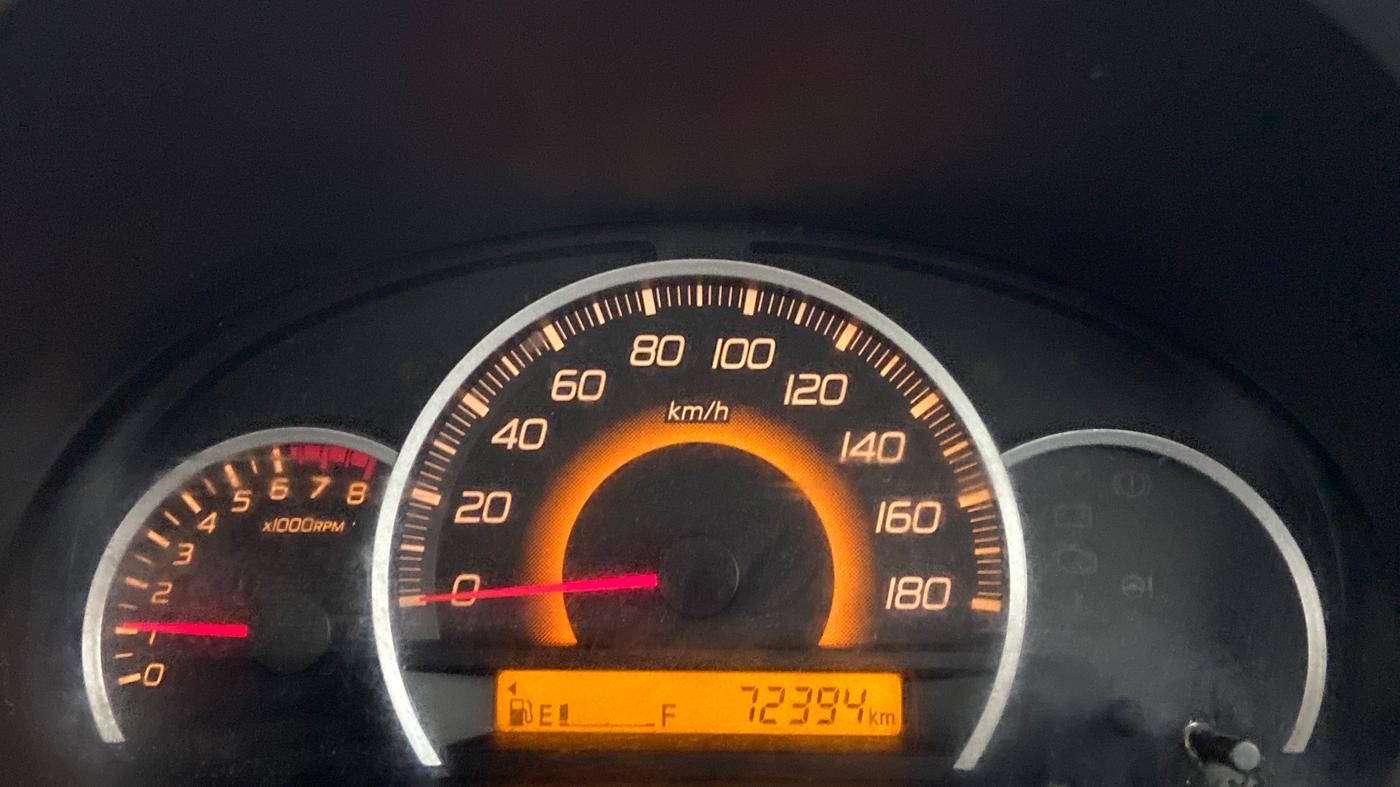 2015 Maruti Wagon R 1.0 VXI, Petrol, Manual, 72,393 km, Odometer Image