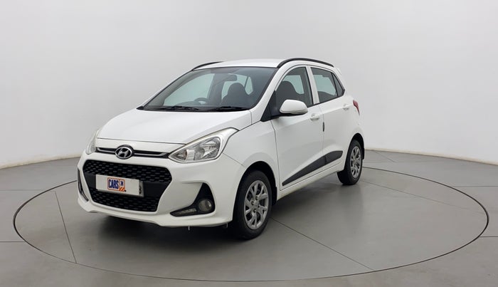 2019 Hyundai Grand i10 SPORTZ 1.2 KAPPA VTVT, Petrol, Manual, 24,120 km, Left Front Diagonal