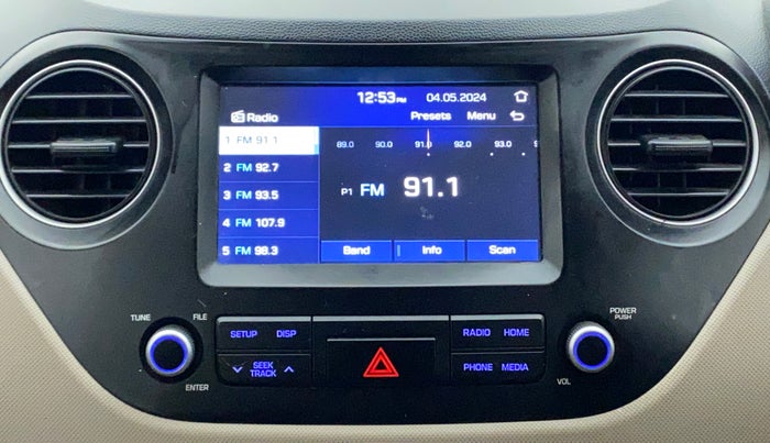 2019 Hyundai Grand i10 SPORTZ 1.2 KAPPA VTVT, Petrol, Manual, 24,120 km, Infotainment System