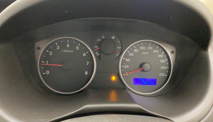 2012 Hyundai i20 MAGNA (O) 1.2, Petrol, Manual, 75,510 km, Odometer Image